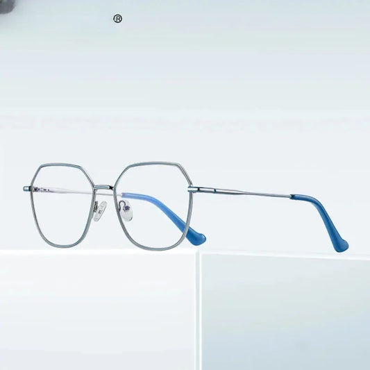 Women's Polygon Full Rim Alloy Reading Glasses 3040 — view 1 | Rx Spectacle