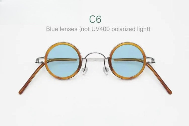 Unisex Round Full Rim Stainless Steel Prescription Glasses — view 7 | Rx Spectacle