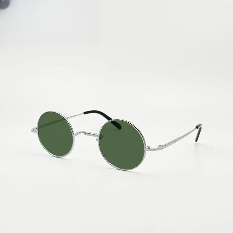 Unisex Round Full Rim Titanium Prescription Glasses 42mm — view 14 | Rx Spectacle