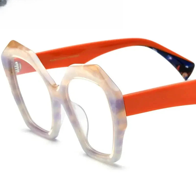 Women's Butterfly Full Rim Acetate Prescription Glasses 619359 — view 5 | Rx Spectacle