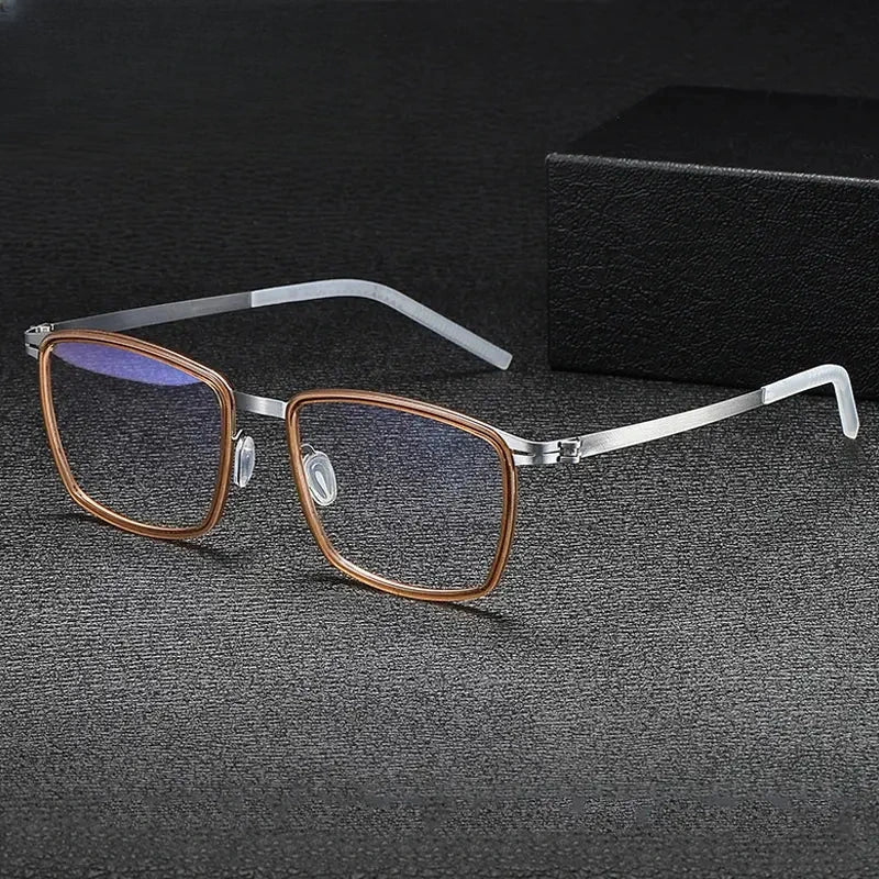 Men's Square Full Rim Acetate Prescription Glasses Gxyj-1187 — view 1 | Rx Spectacle