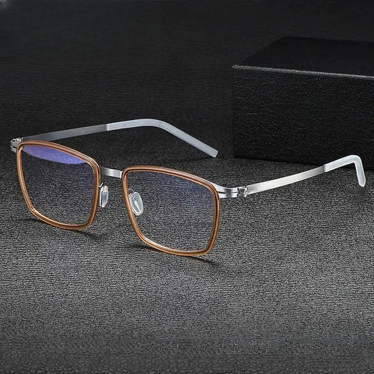 Men's Square Full Rim Acetate Prescription Glasses Gxyj-1187 — view 1 | Rx Spectacle