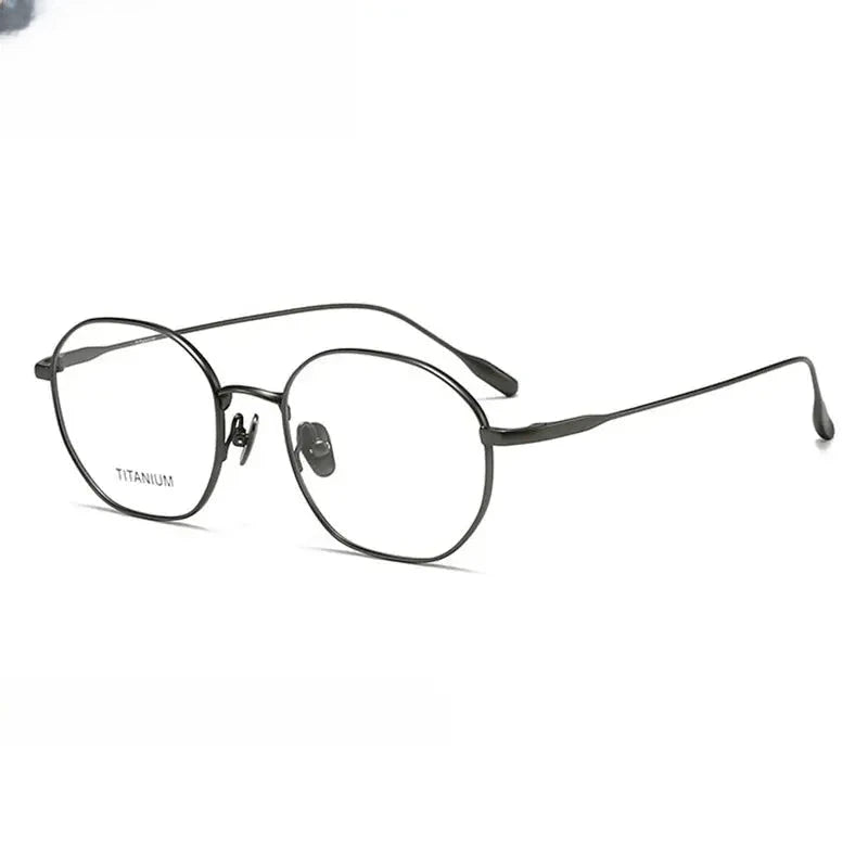 Women's Polygon Full Rim Titanium Prescription Glasses 403035 — view 1 | Rx Spectacle