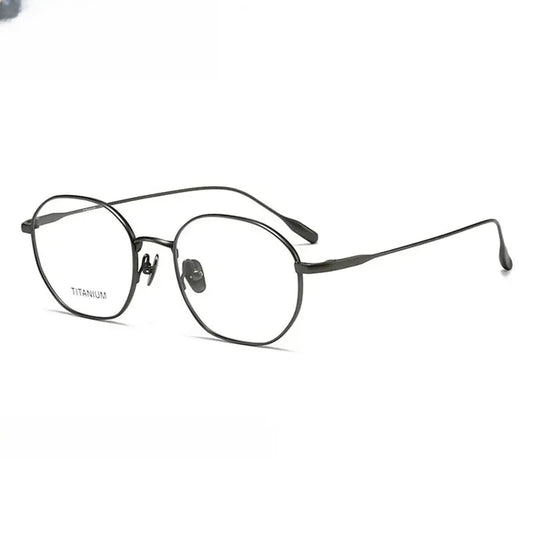 Women's Polygon Full Rim Titanium Prescription Glasses 403035 — view 1 | Rx Spectacle