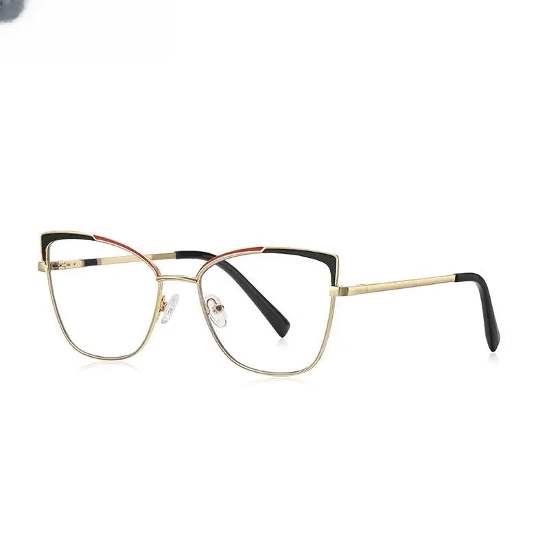 Women's Cat Eye Full Rim Alloy Reading Glasses 3104 — view 7 | Rx Spectacle