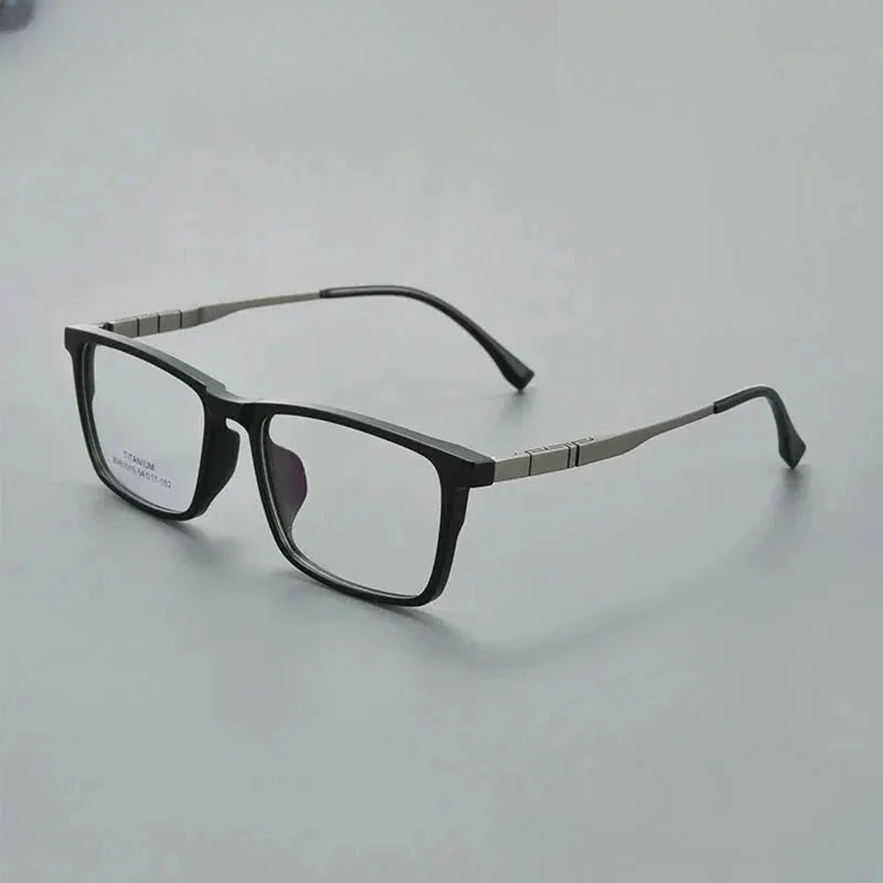 Unisex Square Full Rim Titanium Prescription Glasses 610106 — view 1 | Rx Spectacle