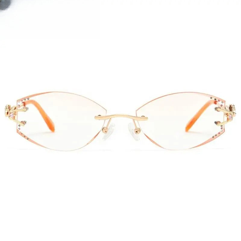 Women's Irregular Full Rim Titanium Prescription Glasses 80363 — view 6 | Rx Spectacle