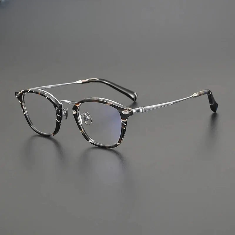 Unisex Square Full Rim Titanium Prescription Glasses Gxyj1539 — view 5 | Rx Spectacle