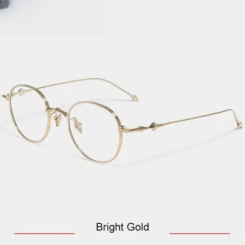 Unisex Square Full Rim Titanium Prescription Glasses 14618 — view 7 | Rx Spectacle