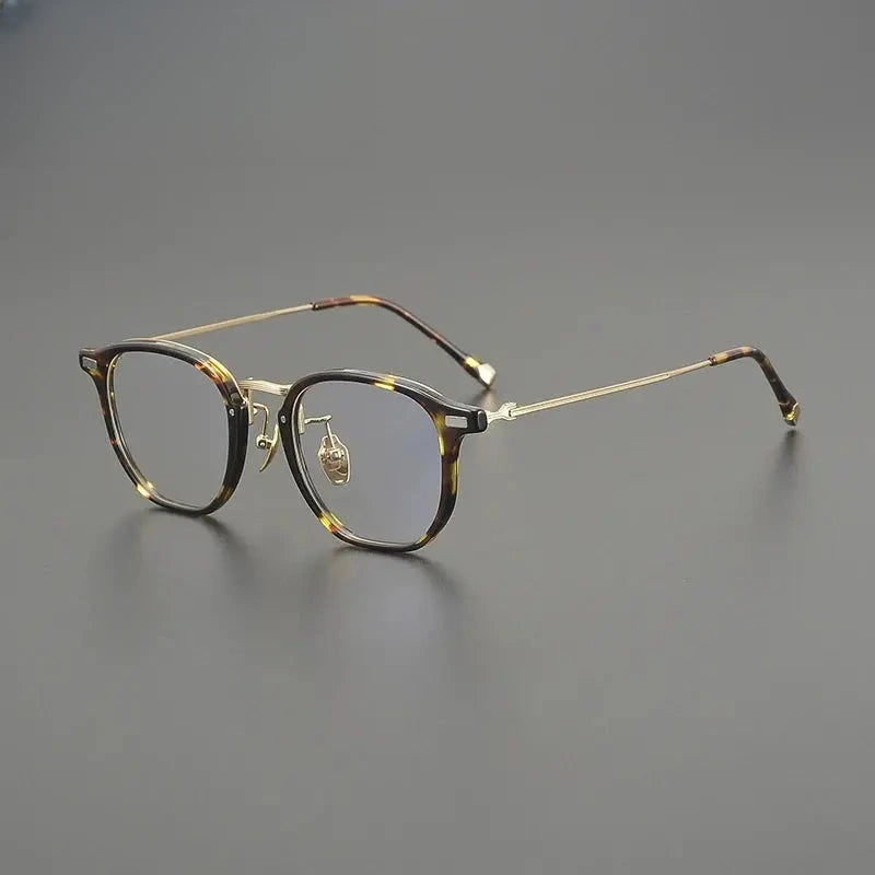 Unisex Oval Full Rim Titanium Prescription Glasses G8002 — view 4 | Rx Spectacle