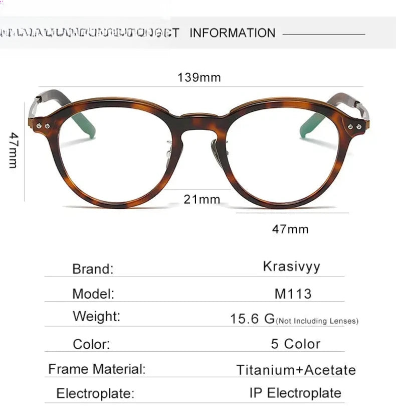 Women's Oval Full Rim Titanium Prescription Glasses 422113 — view 2 | Rx Spectacle