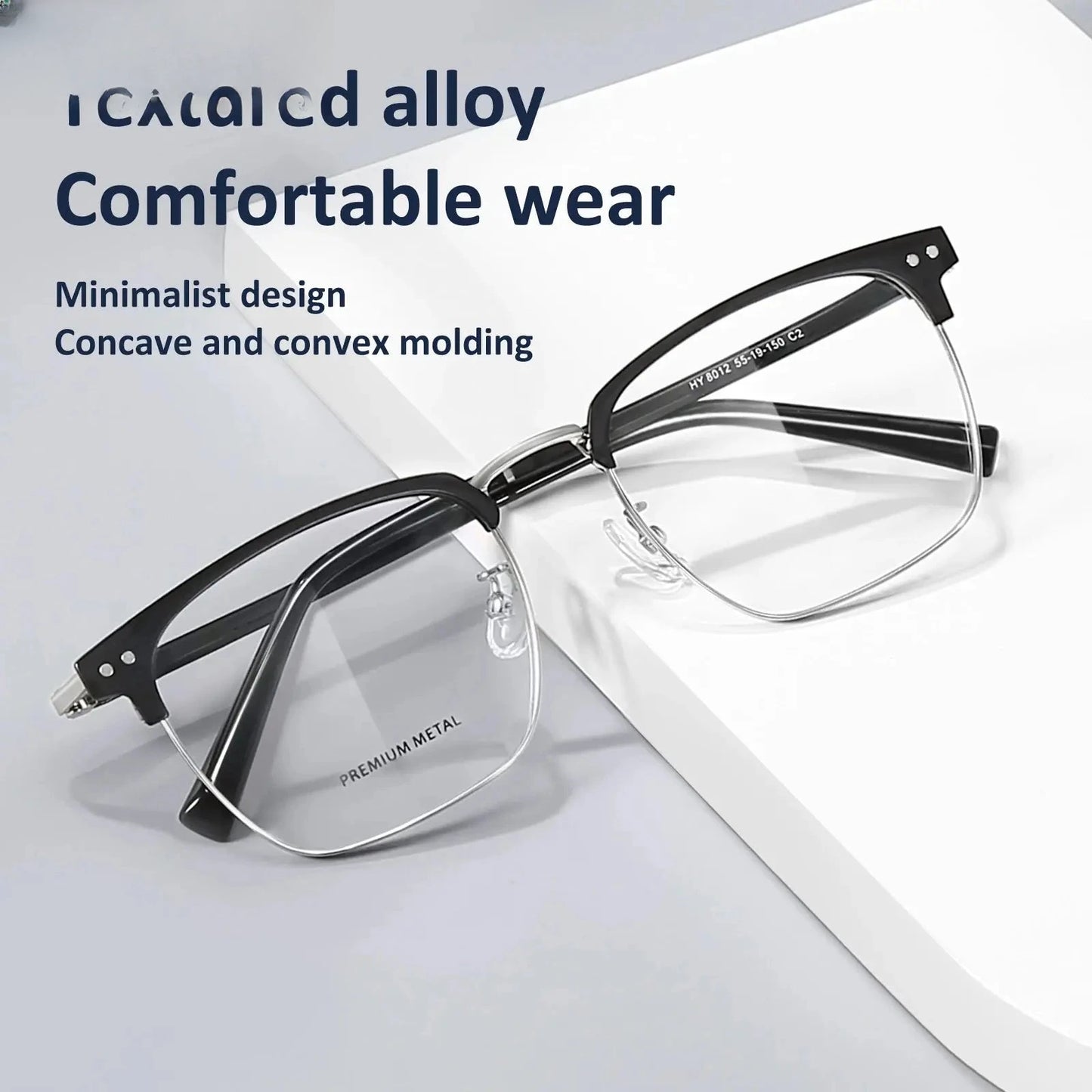 Unisex Square Full Rim Acetate Reading Glasses 8012 — view 2 | Rx Spectacle