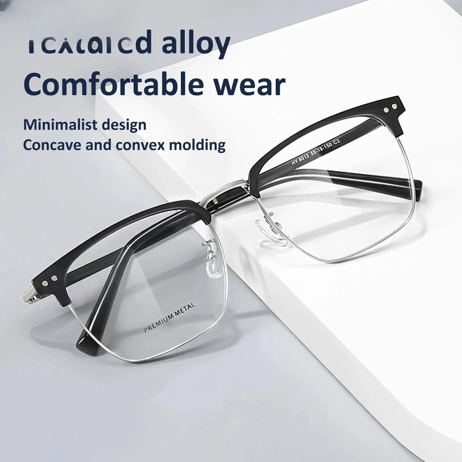 Unisex Square Full Rim Acetate Reading Glasses 8012 — view 2 | Rx Spectacle