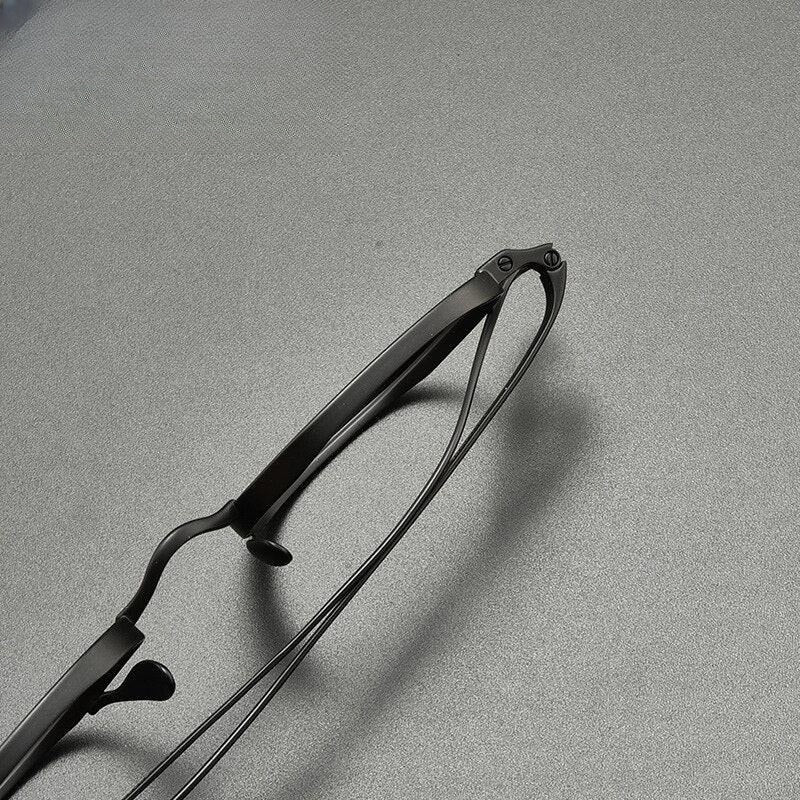 Unisex Polygon Full Rim Titanium Prescription Glasses Gxyj914 — view 6 | Rx Spectacle