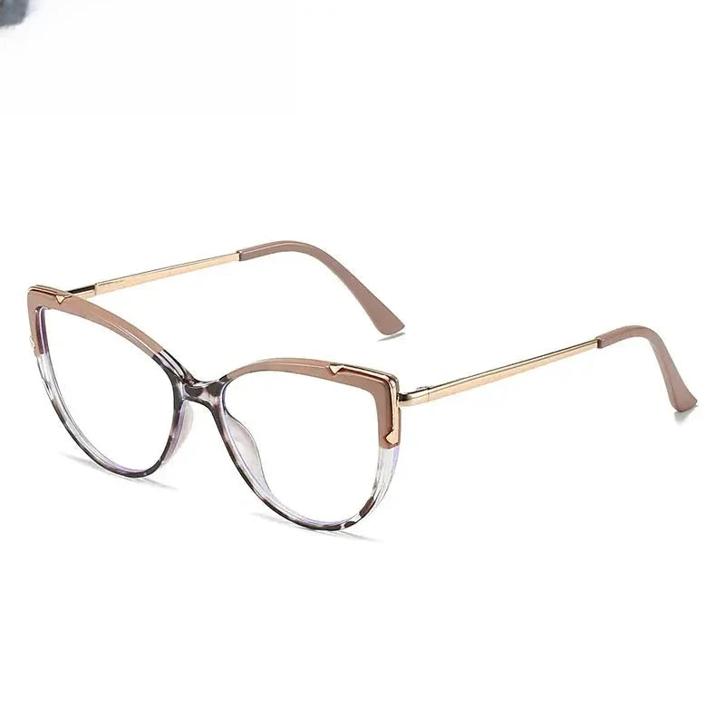 Women's Cat Eye Full Rim Titanium Prescription Glasses 415005 — view 7 | Rx Spectacle