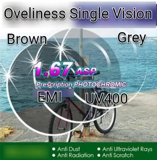 1.67 Index Aspherical Single Vision Photochromic Lenses — view 1 | Rx Spectacle