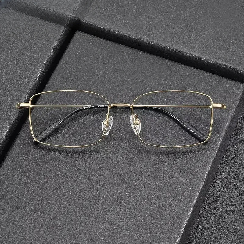 Unisex Polygon Full Rim Titanium Prescription Glasses 9281023 — view 1 | Rx Spectacle