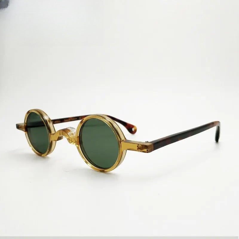 Men's Round Full Rim Acetate Prescription Glasses P001 — view 1 | Rx Spectacle
