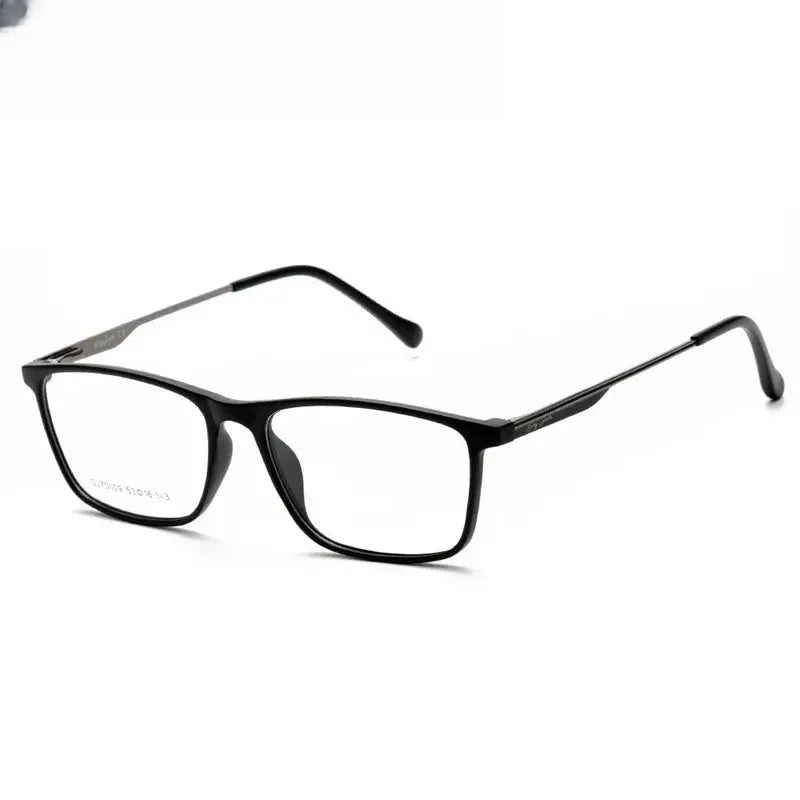 Women's Square Full Rim Titanium Prescription Glasses 70009 — view 8 | Rx Spectacle