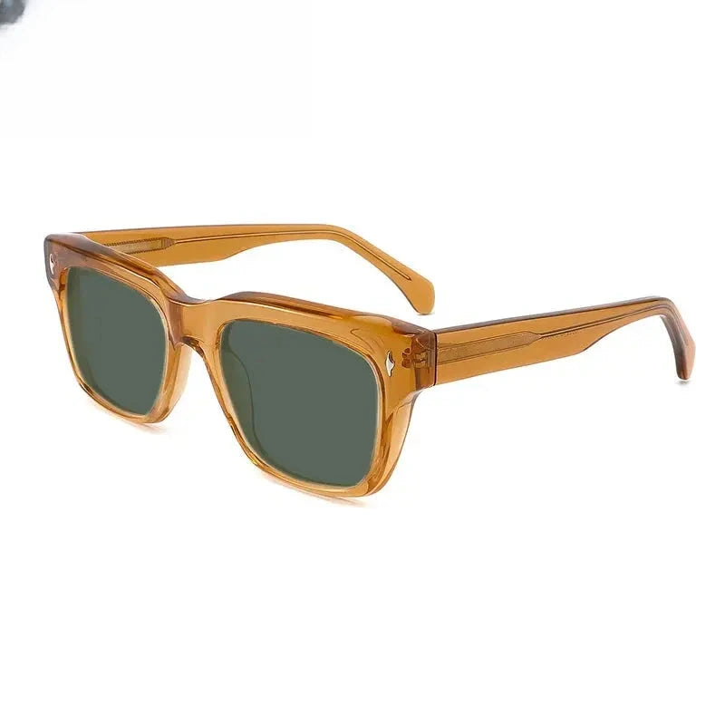 Unisex Square Full Rim Acetate Prescription Glasses Mo15 — view 9 | Rx Spectacle