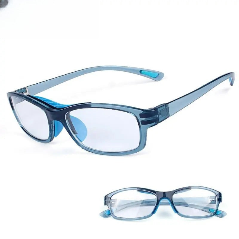 Unisex Square Full Rim TR90 Sports Glasses 010 — view 6 | Rx Spectacle