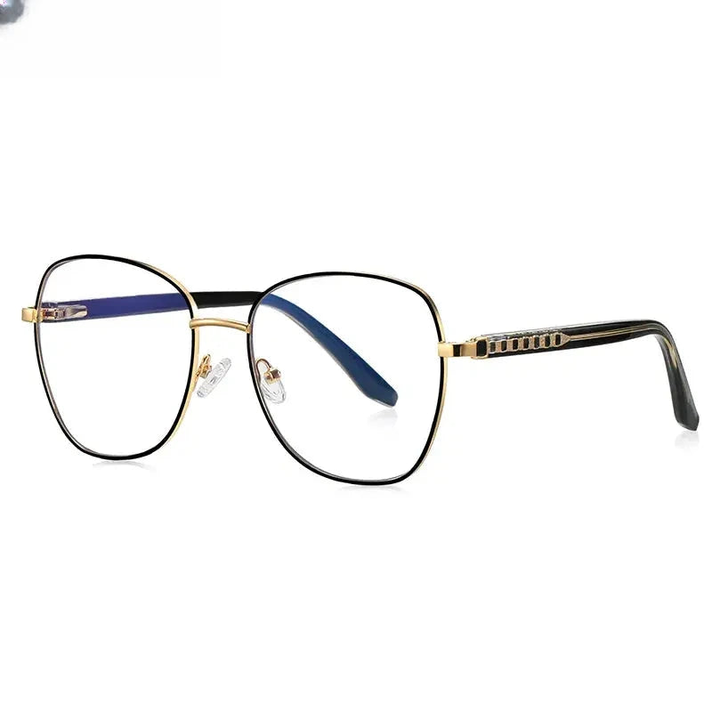 Unisex Butterfly Full Rim Stainless Steel Reading Glasses 3063 — view 6 | Rx Spectacle
