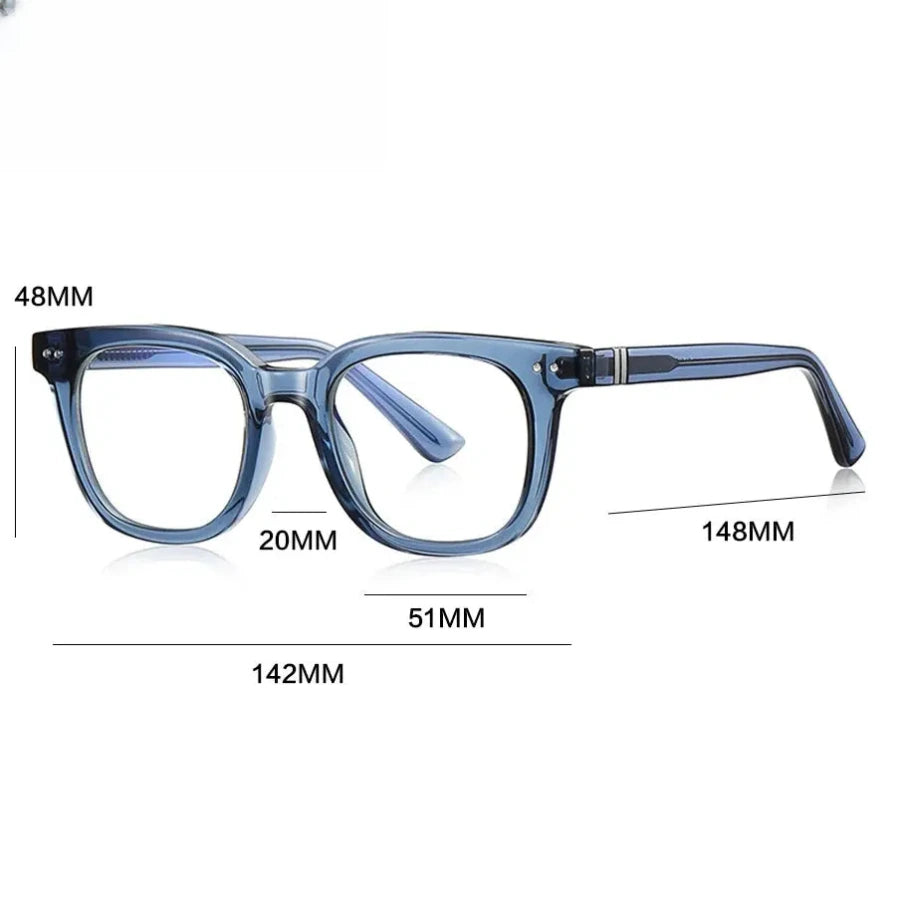 Unisex Square Full Rim Titanium Reading Glasses Gxyj2229 — view 2 | Rx Spectacle