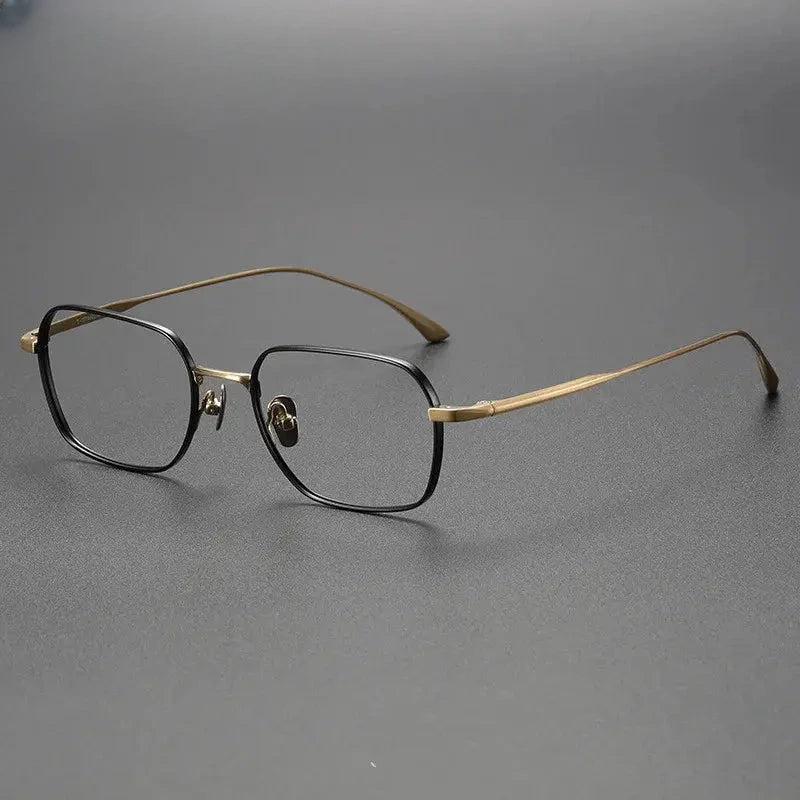 Women's Square Full Rim Titanium Prescription Glasses 503118 — view 4 | Rx Spectacle