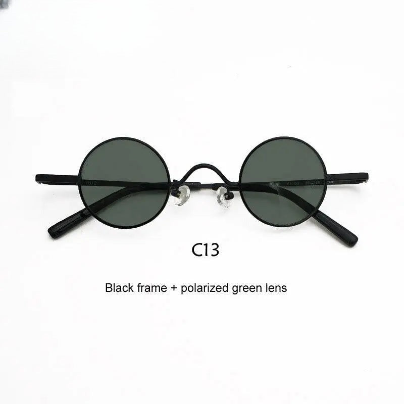 Unisex Round Full Rim Acetate Prescription Glasses Y050 — view 7 | Rx Spectacle