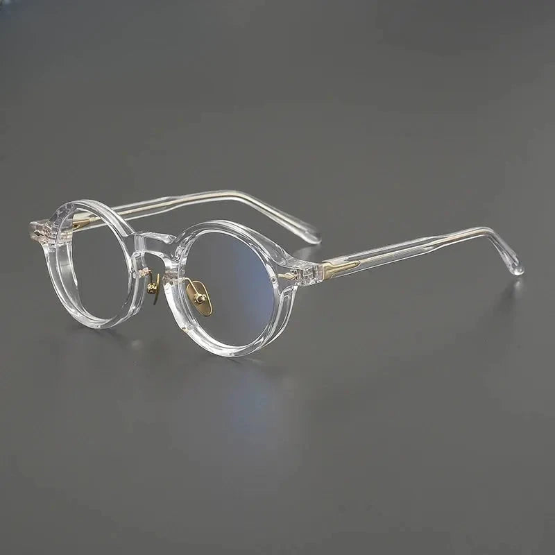 Unisex Round Full Rim Acetate Prescription Glasses Gxyj2260 — view 3 | Rx Spectacle