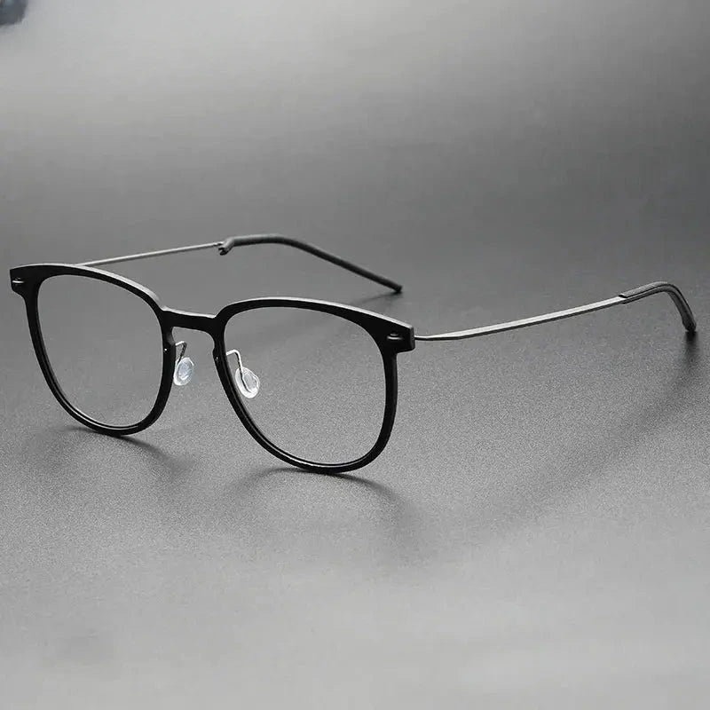 Women's Square Full Rim Titanium Prescription Glasses 316549 — view 9 | Rx Spectacle