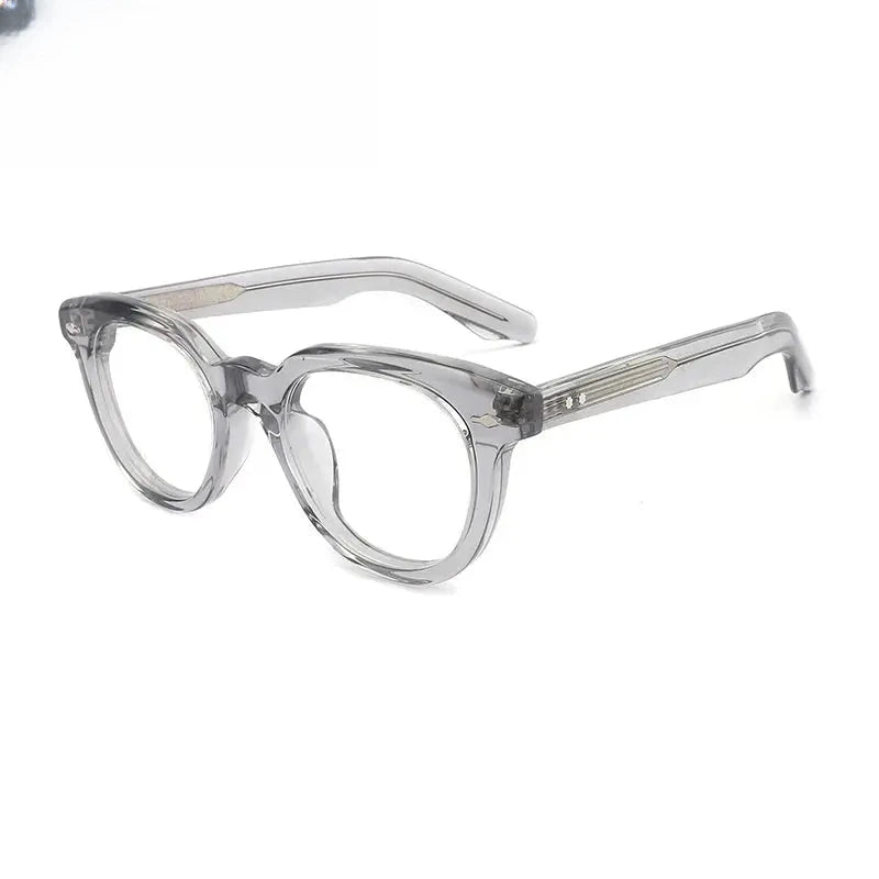 Unisex Oval Full Rim Acetate Prescription Glasses G91123 — view 3 | Rx Spectacle