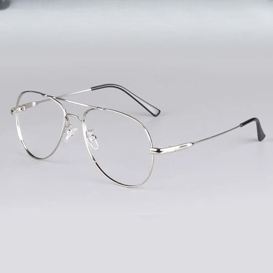 Unisex Oval Full Rim Titanium Double Bridge Prescription Glasses 3028 — view 1 | Rx Spectacle