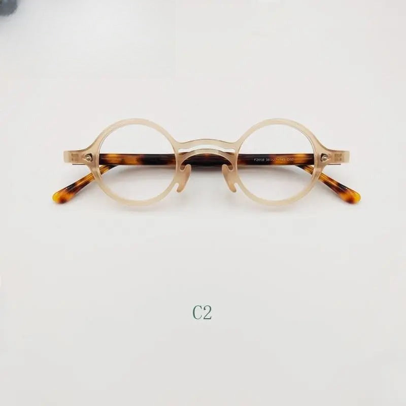 Unisex Round Full Rim Titanium Prescription Glasses — view 13 | Rx Spectacle