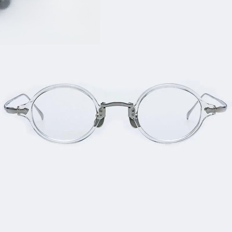 Unisex Round Full Rim Titanium Prescription Glasses Gxyj969 — view 4 | Rx Spectacle