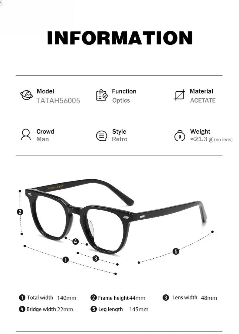 Unisex Square Full Rim Titanium Reading Glasses 756005 — view 2 | Rx Spectacle