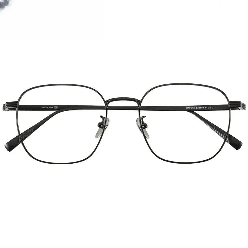 Unisex Square Full Rim Alloy Prescription Glasses 19013 — view 2 | Rx Spectacle