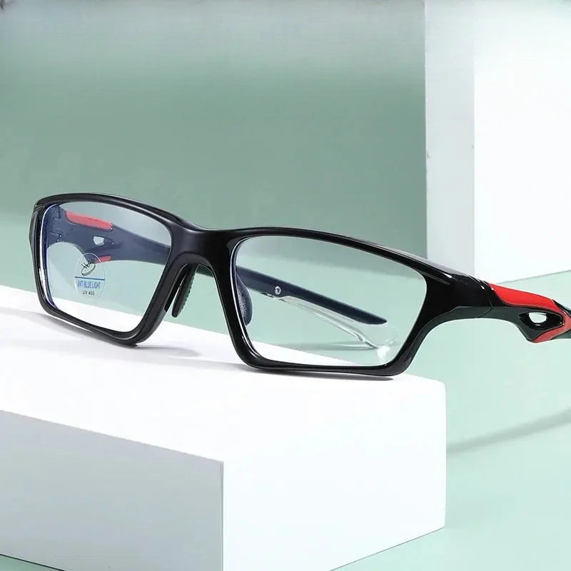 Men's Rectangular Full Rim Plastic Prescription Glasses 81278 — view 1 | Rx Spectacle
