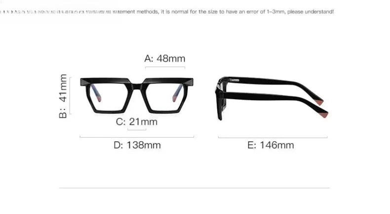 Women's Square Full Rim TR90 Reading Glasses 2144 — view 14 | Rx Spectacle