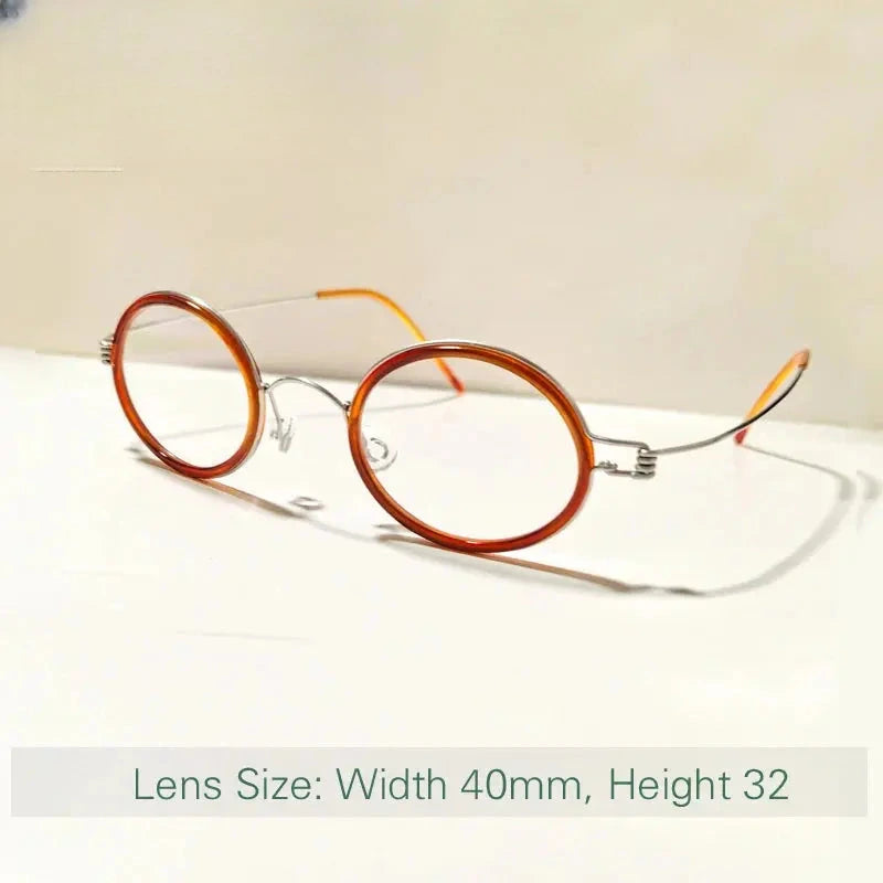 Unisex Oval Full Rim Acetate Screwless Reading Glasses 61433 — view 2 | Rx Spectacle
