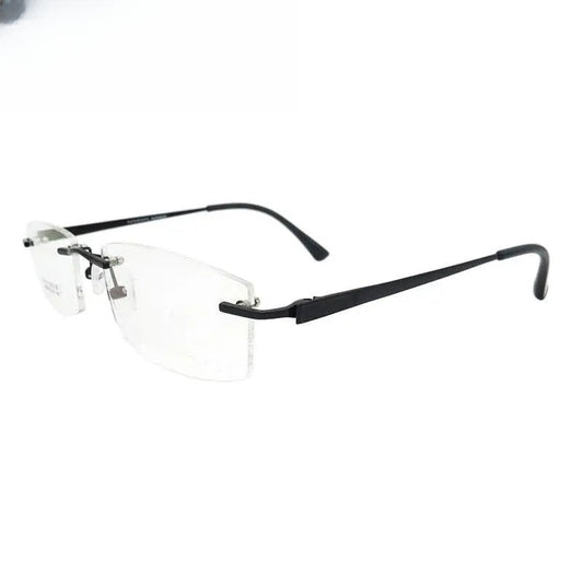 Men's Rimless Titanium Prescription Glasses S8326 — view 1 | Rx Spectacle