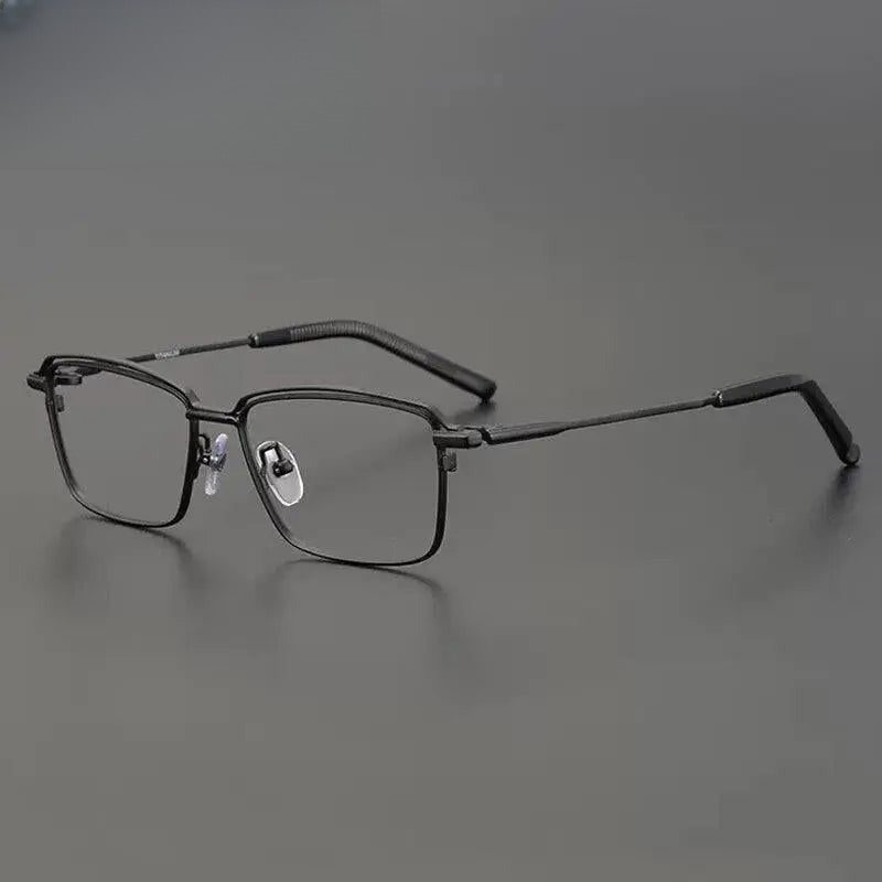 Unisex Square Full Rim Titanium Prescription Glasses Gxyj906 — view 7 | Rx Spectacle