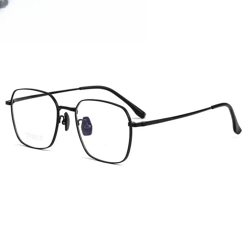 Unisex Square Full Rim Titanium Prescription Glasses 88318K — view 1 | Rx Spectacle