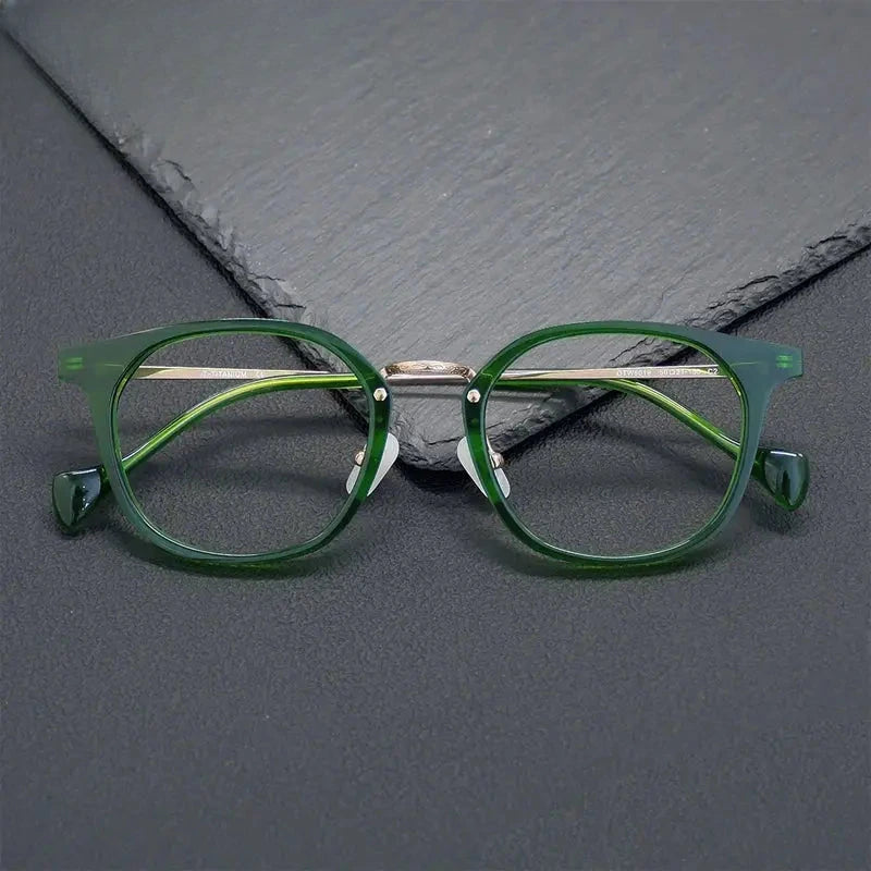 Unisex Round Full Rim Titanium Prescription Glasses 936019 — view 1 | Rx Spectacle