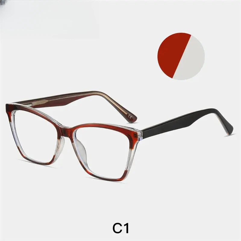 Women's Cat Eye Full Rim Titanium Prescription Glasses 887222 — view 6 | Rx Spectacle
