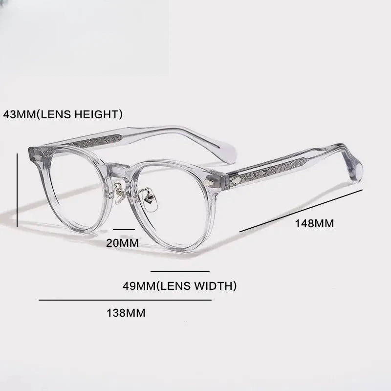 Unisex Square Full Rim Acetate Prescription Glasses G1519 — view 5 | Rx Spectacle