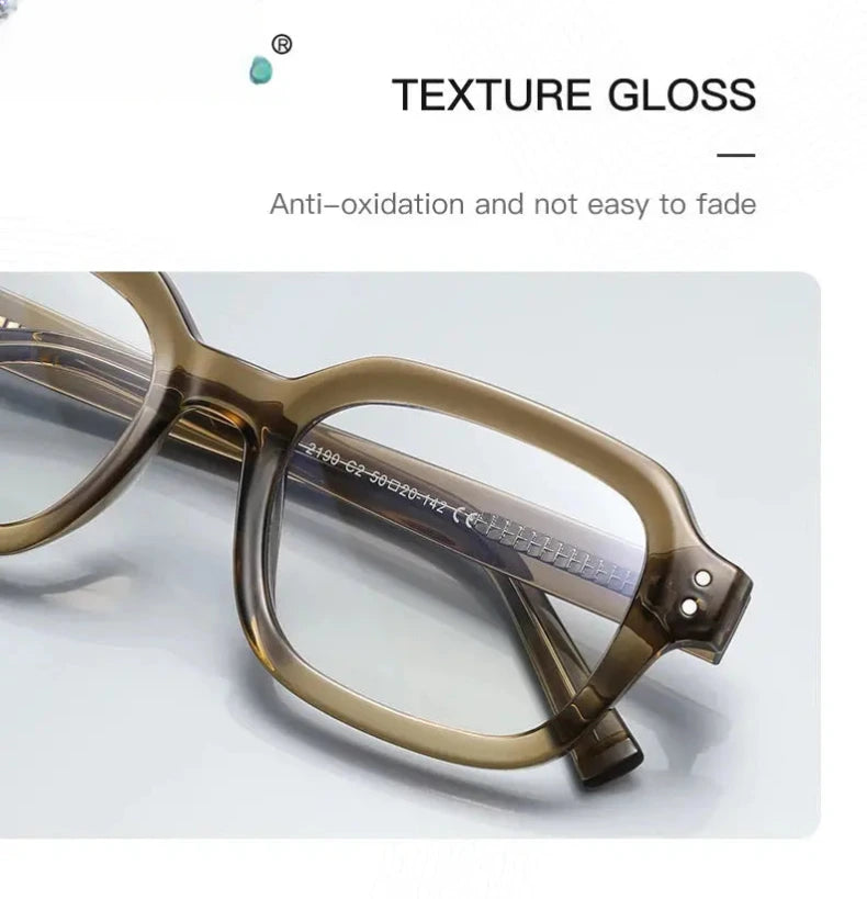 Women's Square Full Rim Plastic Reading Glasses Pfd2190 — view 6 | Rx Spectacle