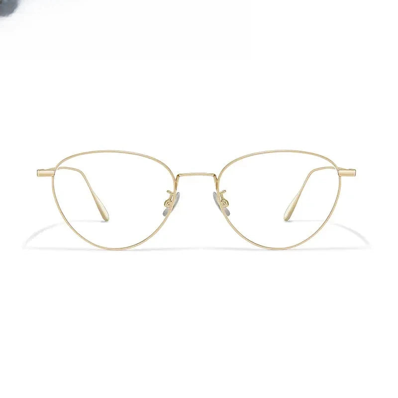 Unisex Cat Eye Full Rim Titanium Prescription Glasses 814519 — view 5 | Rx Spectacle
