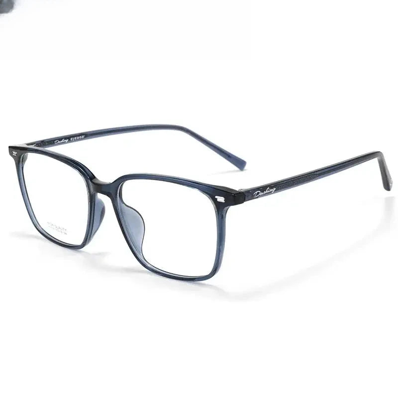 Unisex Square Full Rim Titanium Prescription Glasses 611038 — view 5 | Rx Spectacle
