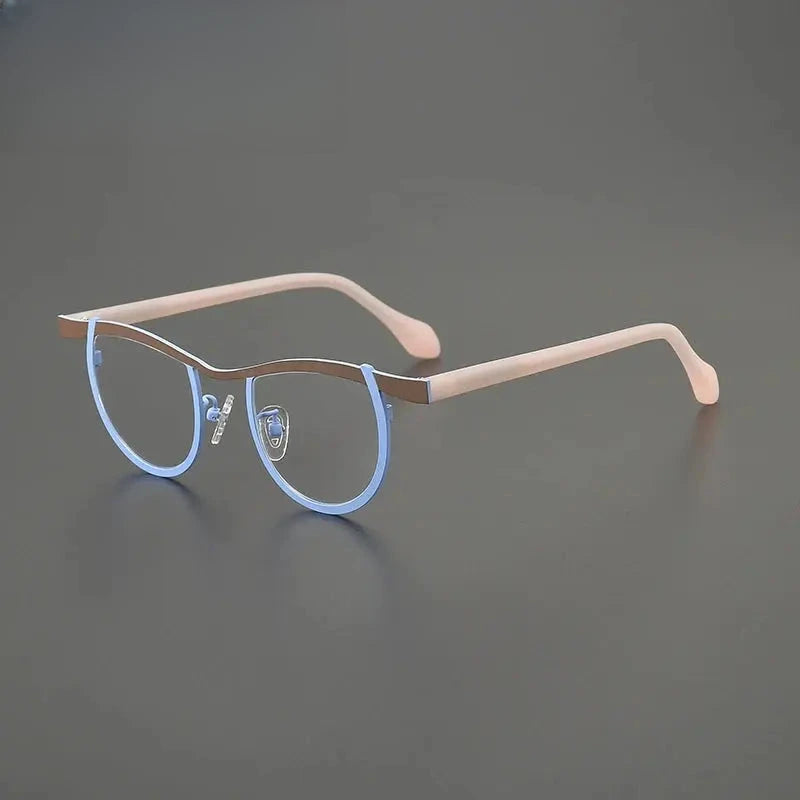 Women's Oval Full Rim Titanium Prescription Glasses G85884 — view 7 | Rx Spectacle